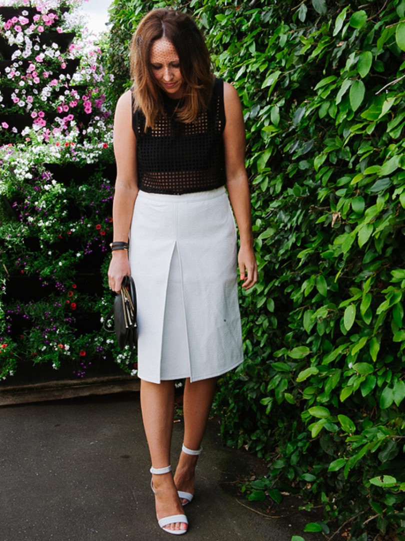 STAKES DAY FASHION 2013, melbourne cup carnival, asos leather skirt, witchery