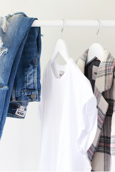 asos, check coat, white tee, ripped jeans, melbourne fashion blog, australian blogger