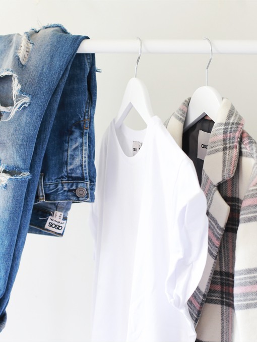 asos, check coat, white tee, ripped jeans, melbourne fashion blog, australian blogger