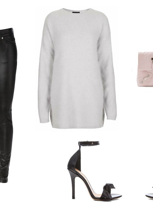melbourne blogger, isabel marant, balenciaga, topshop, fluffy knit, leather pants