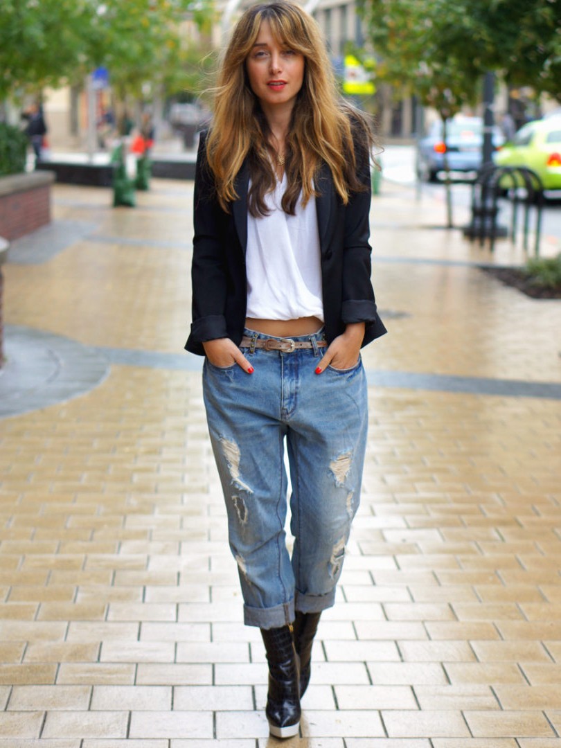 boyfriend denim, streetstyle jeans, ripped denim, melbourne fashion blog