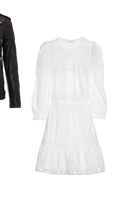 isabel marant, greta, shopping post, lace dress, marant dicker, blk denim leather jacket